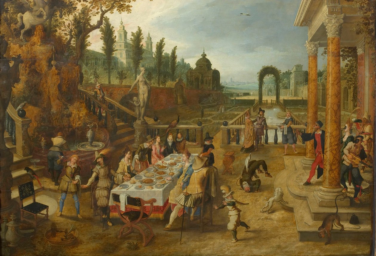 Ülke Partisi, c. 1615-1620. by Sebastiaen Vrancx