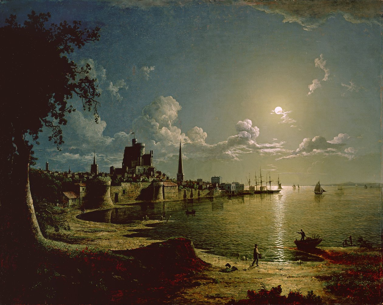 Ayışığı Sahnesi, Southampton, 1820 by Sebastian Pether