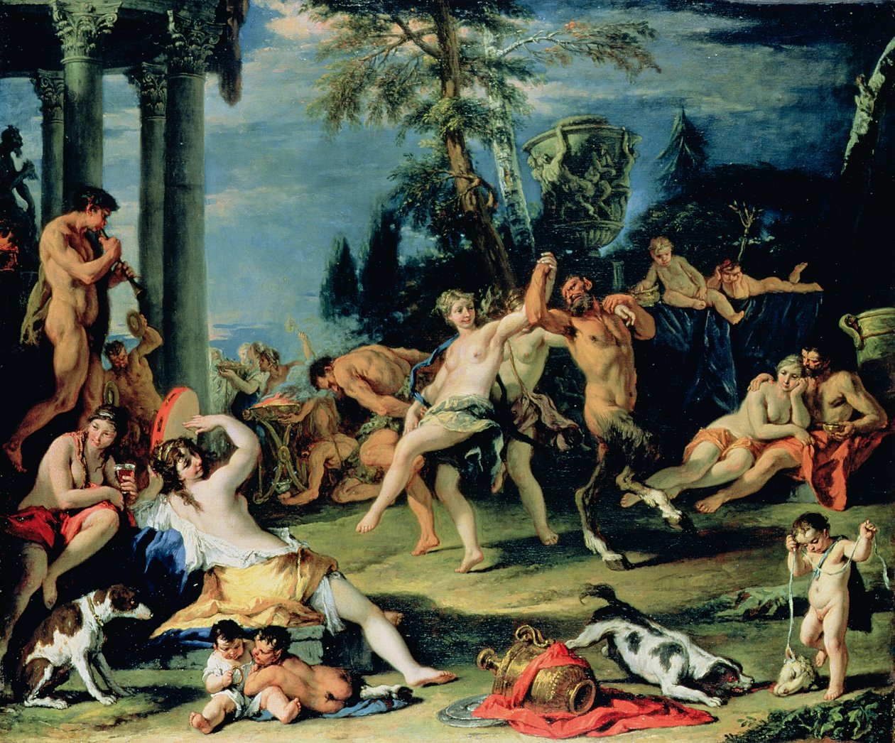 Pan'ın Onurunda Bacchanal by Sebastiano Ricci