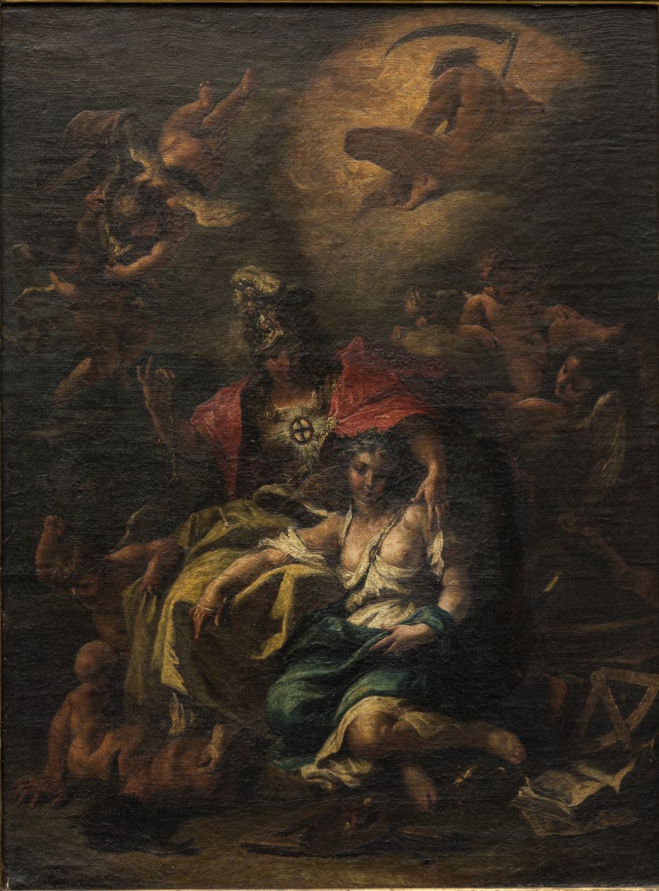 Minerva (tuval üzerine yağlı boya) by Sebastiano Ricci