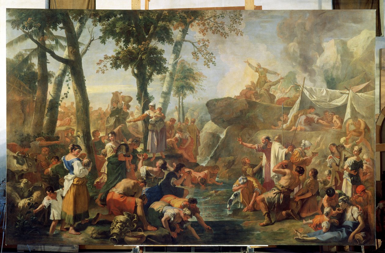 Musa Kayadan Su Çekiyor by Sebastiano Ricci