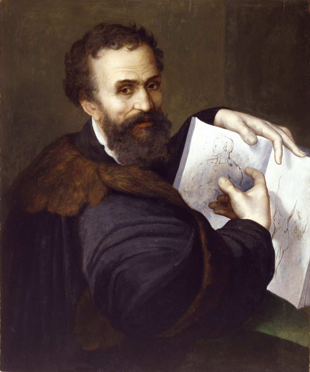 Michelangelo Buonarroti, 1520 dolayları by Sebastiano del Piombo