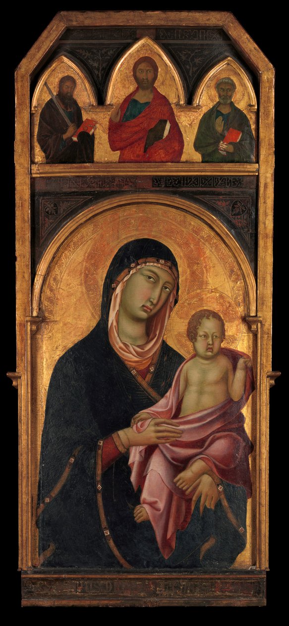 Madonna ve Çocuk, ca. 1320. by Segna di Buonaventura