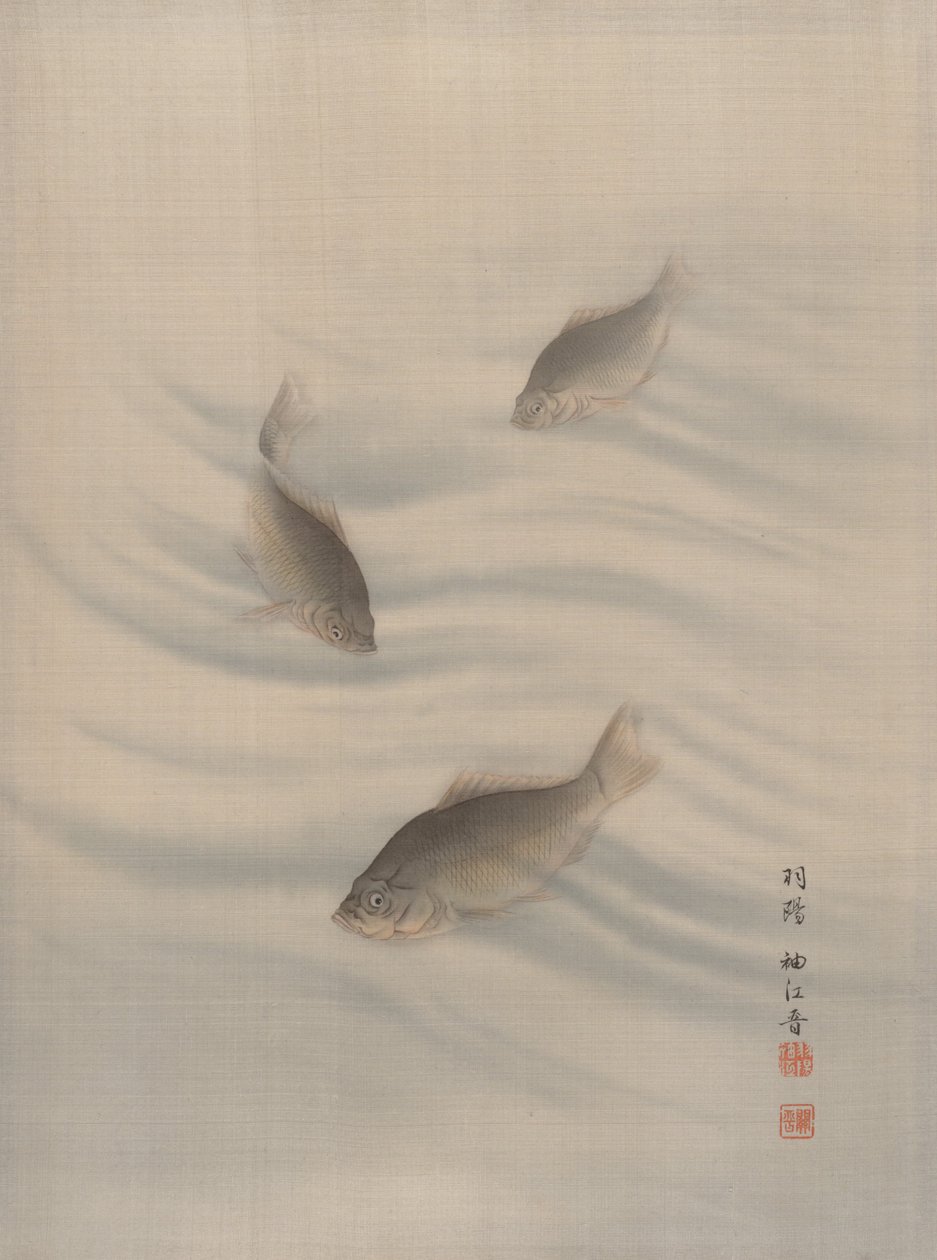 Balıklar Yüzme, ca. 1890-92. by Seki Shuko