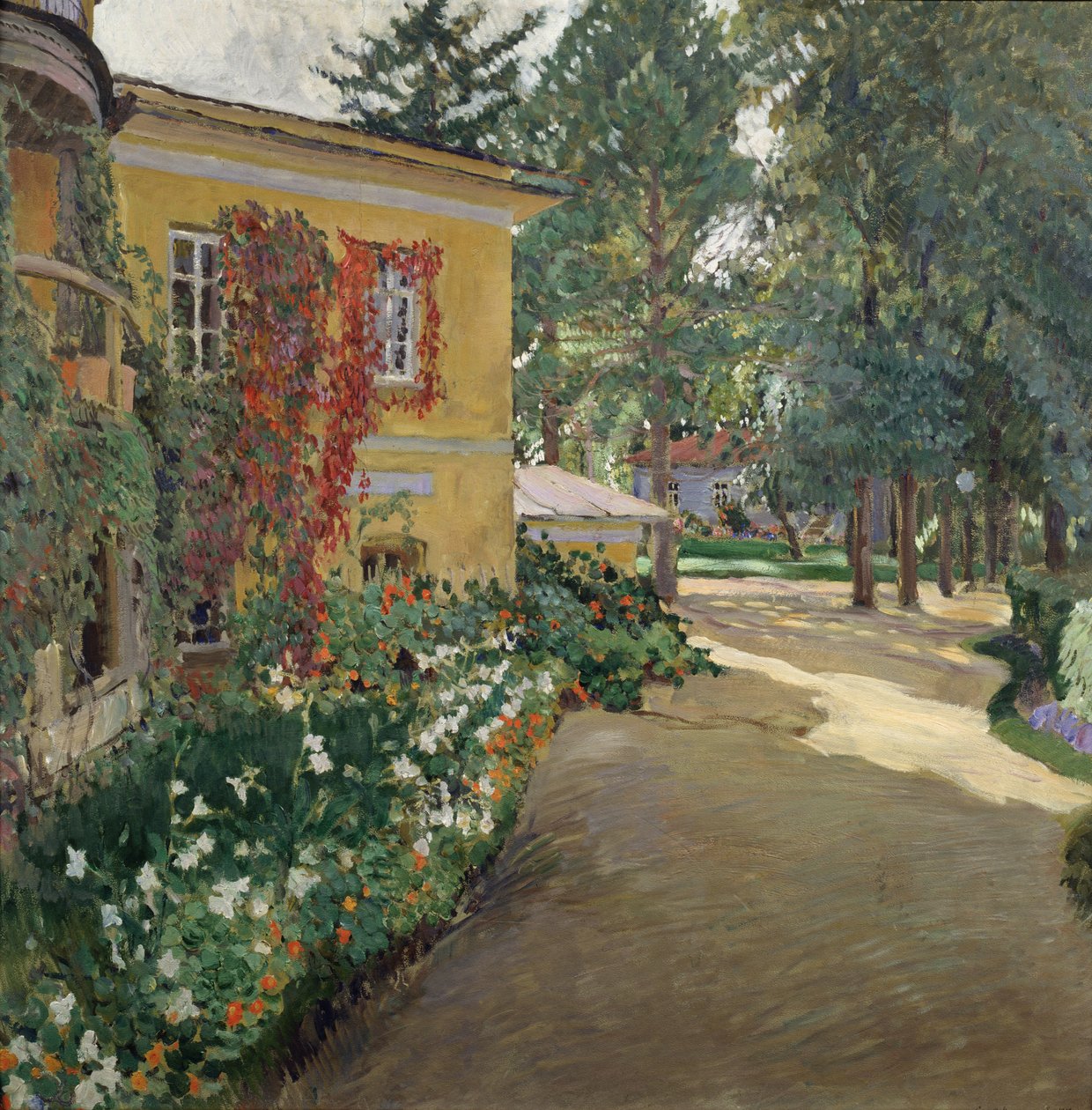 Bir ülke mülkünde, 1910 by Sergei Arsenevich Vinogradov