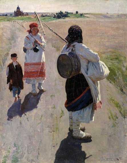 ವರ್ಕ್‌ಟರ್ಕ್‌ಗೆ ಹೋಗುವ ದಾರಿಯಲ್ಲಿ by Sergei Arsenevich Vinogradov