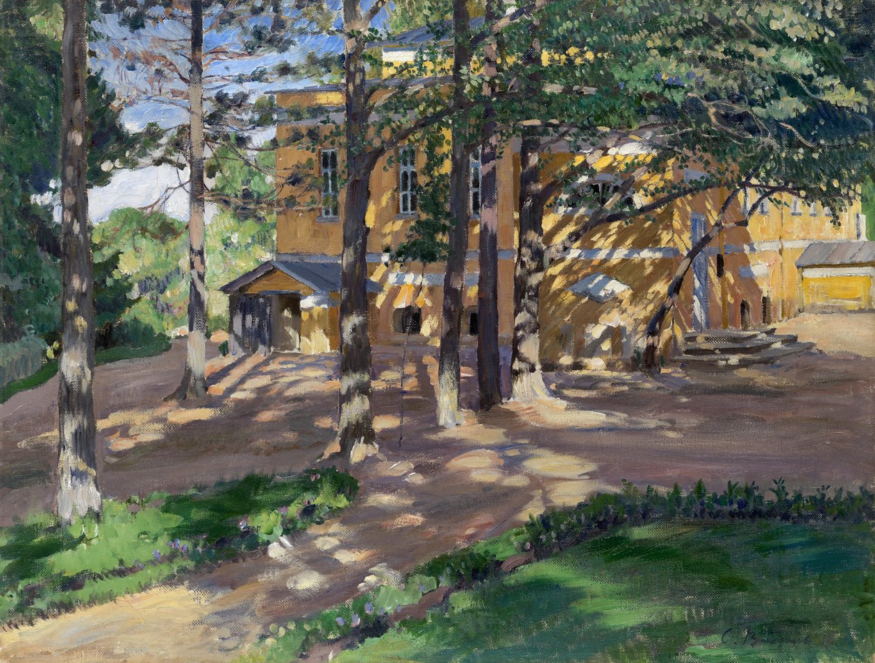 Savva Mamontovs Emlak Abramtsevo by Sergei Arsenevich Vinogradov