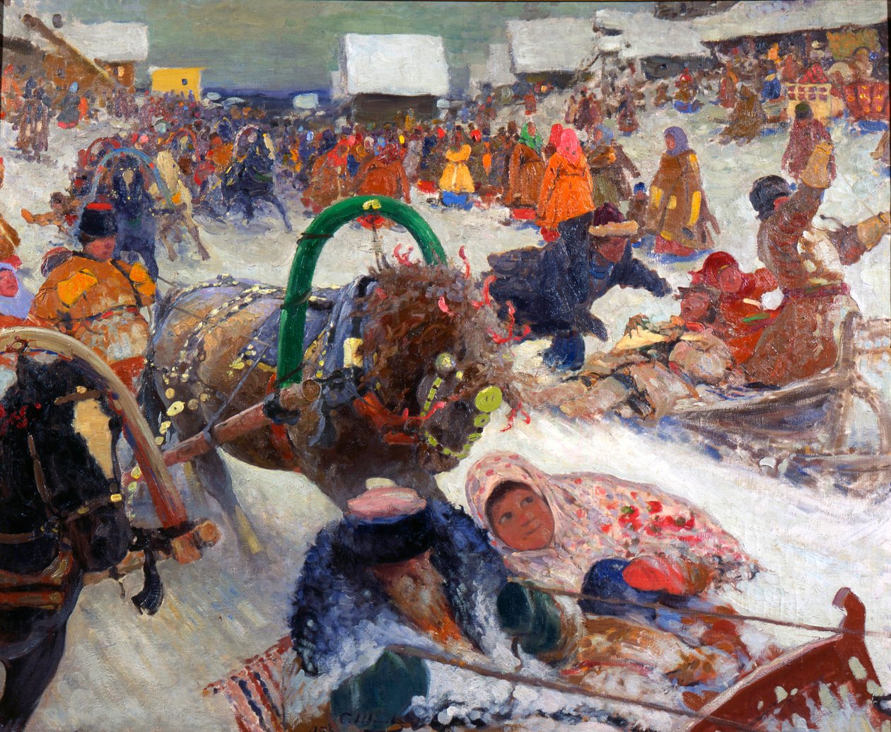 Shrovetide, 1905. by Sergei Ivanov