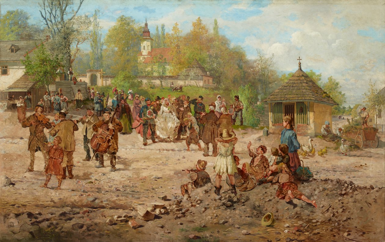 Salwator'da Düğün (tuval üzerine yağlı boya) by Seweryn Bieszczad