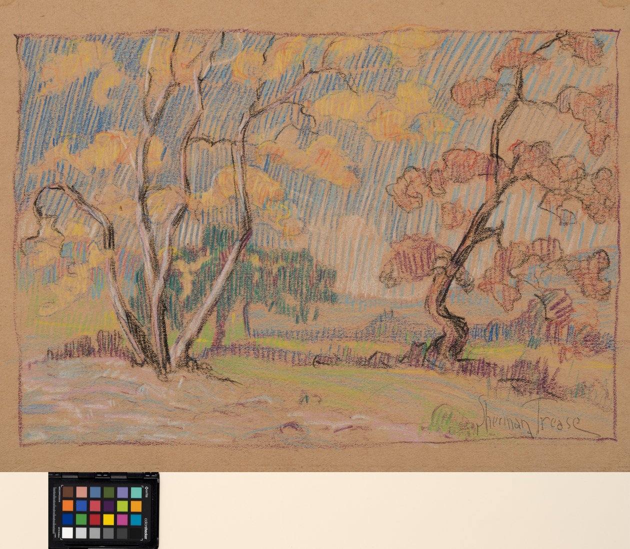 İzlenimler, c.1931 (kağıt üzerinde pastel) by Sherman Trease