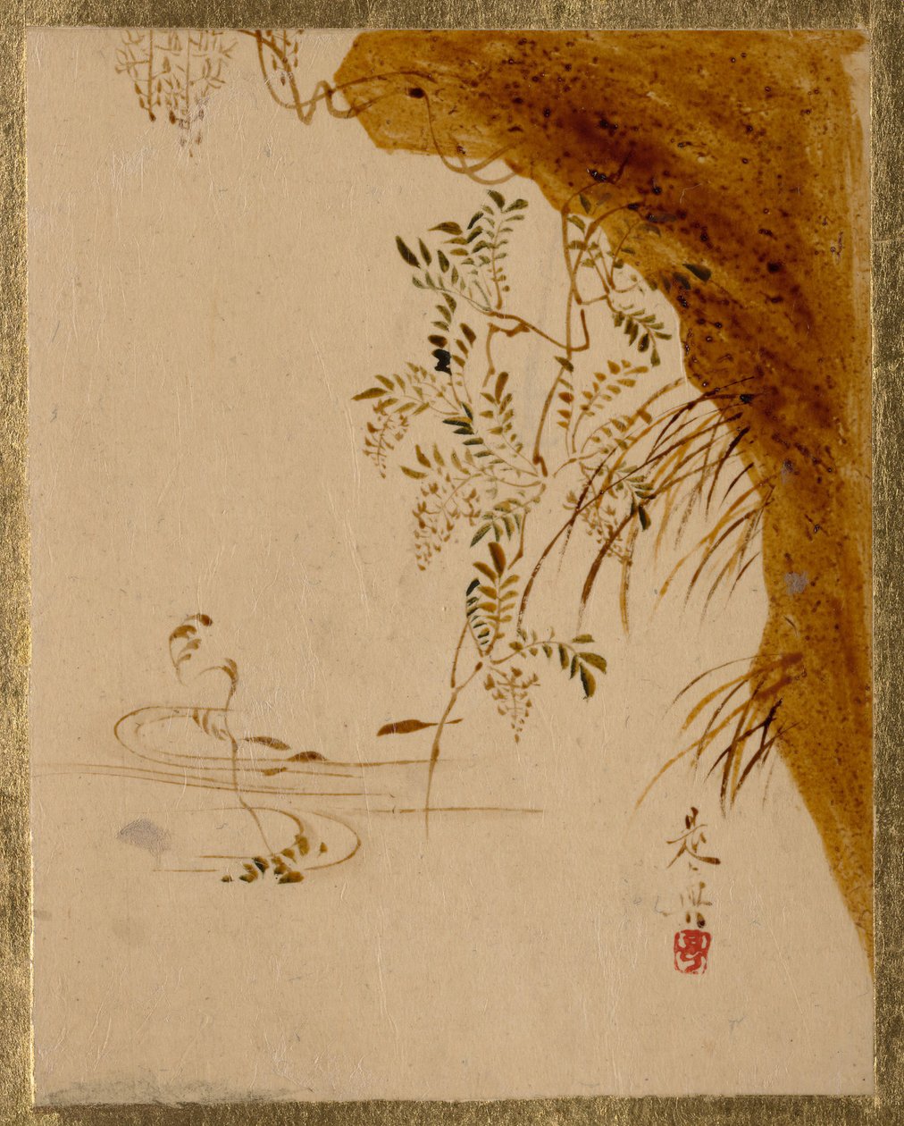 Sarkan Uçurum. by Shibata Zeshin