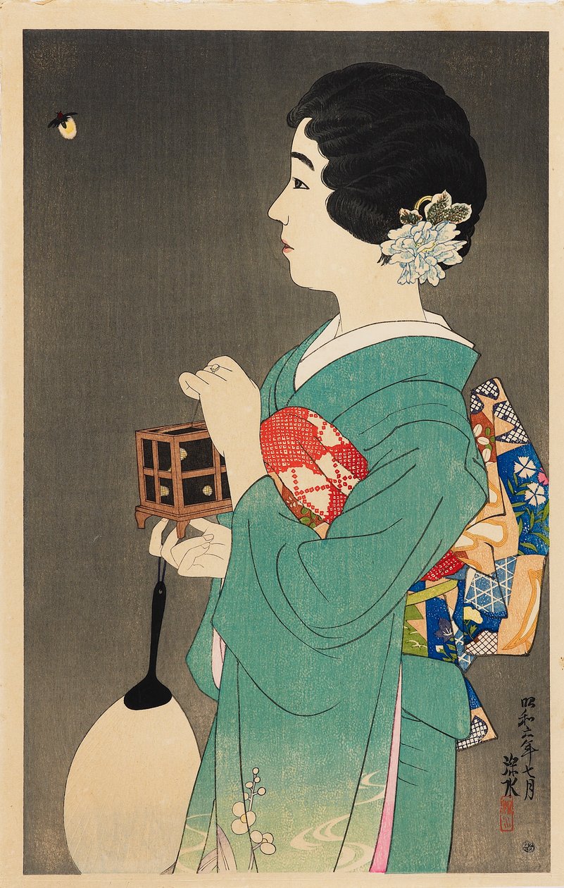Ateşböceklerini Yakalamak Hotaru gari, 1931 by Shinsui Ito