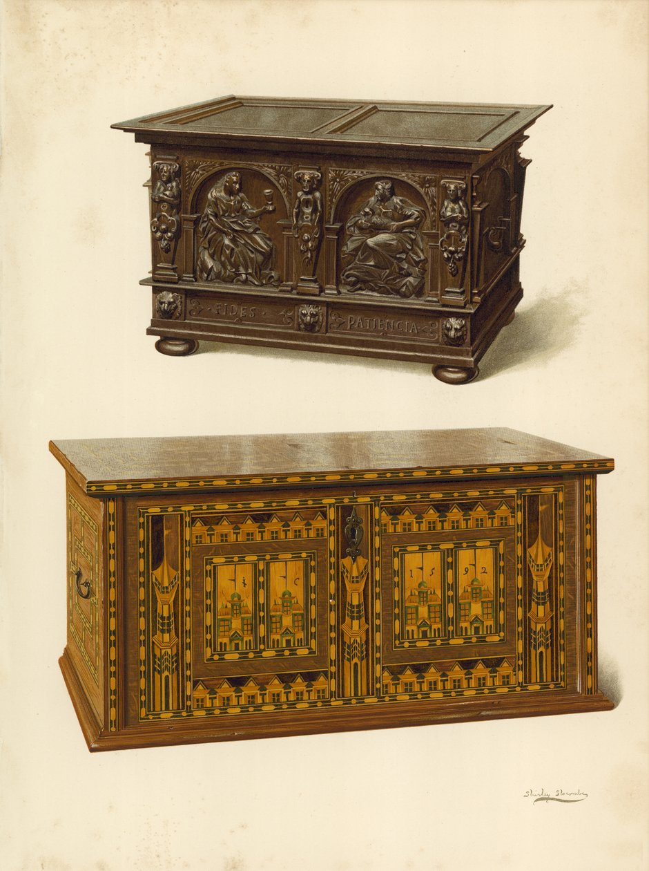 Oak Chest, Seymour Lucas