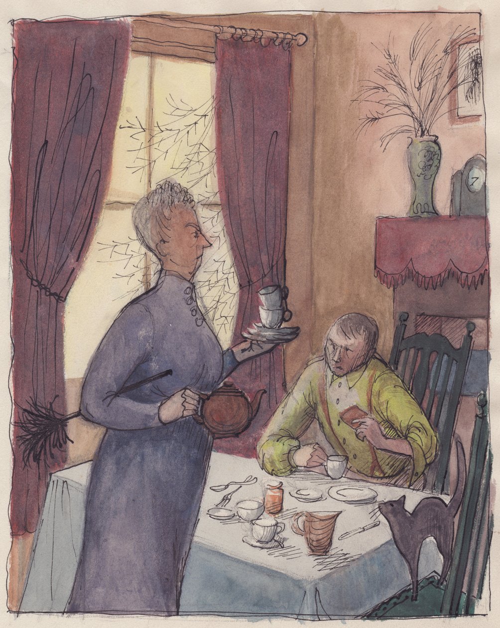 Yatılı ev sahibesi, 1952. by Shirley Markham