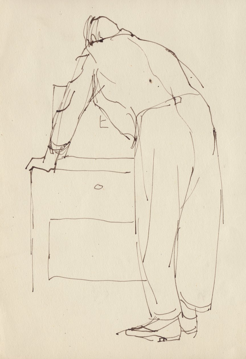Adam eğiliyor, c1950. by Shirley Markham