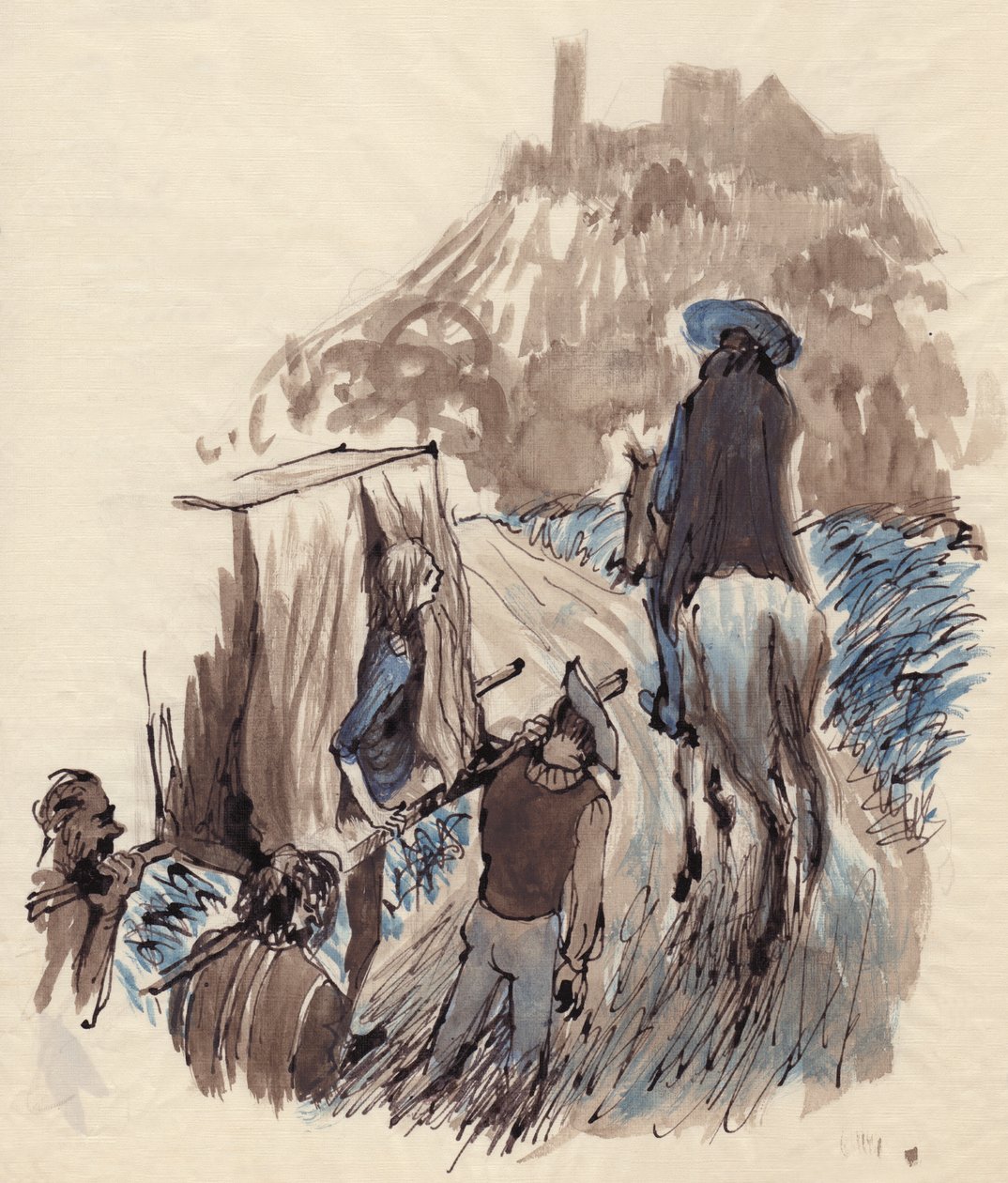 Çöpteki kadın, c1950. by Shirley Markham