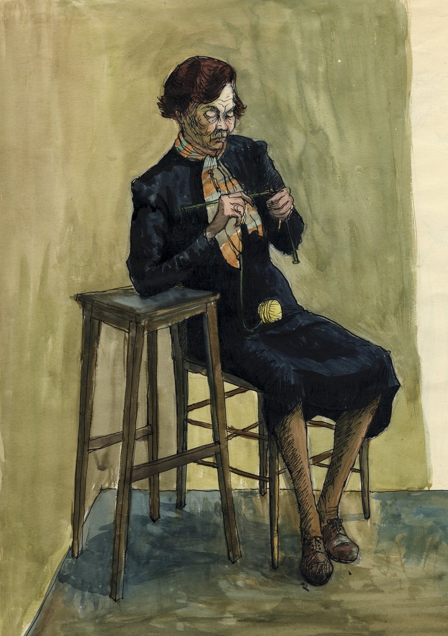 Kadın örgü, c1950. by Shirley Markham