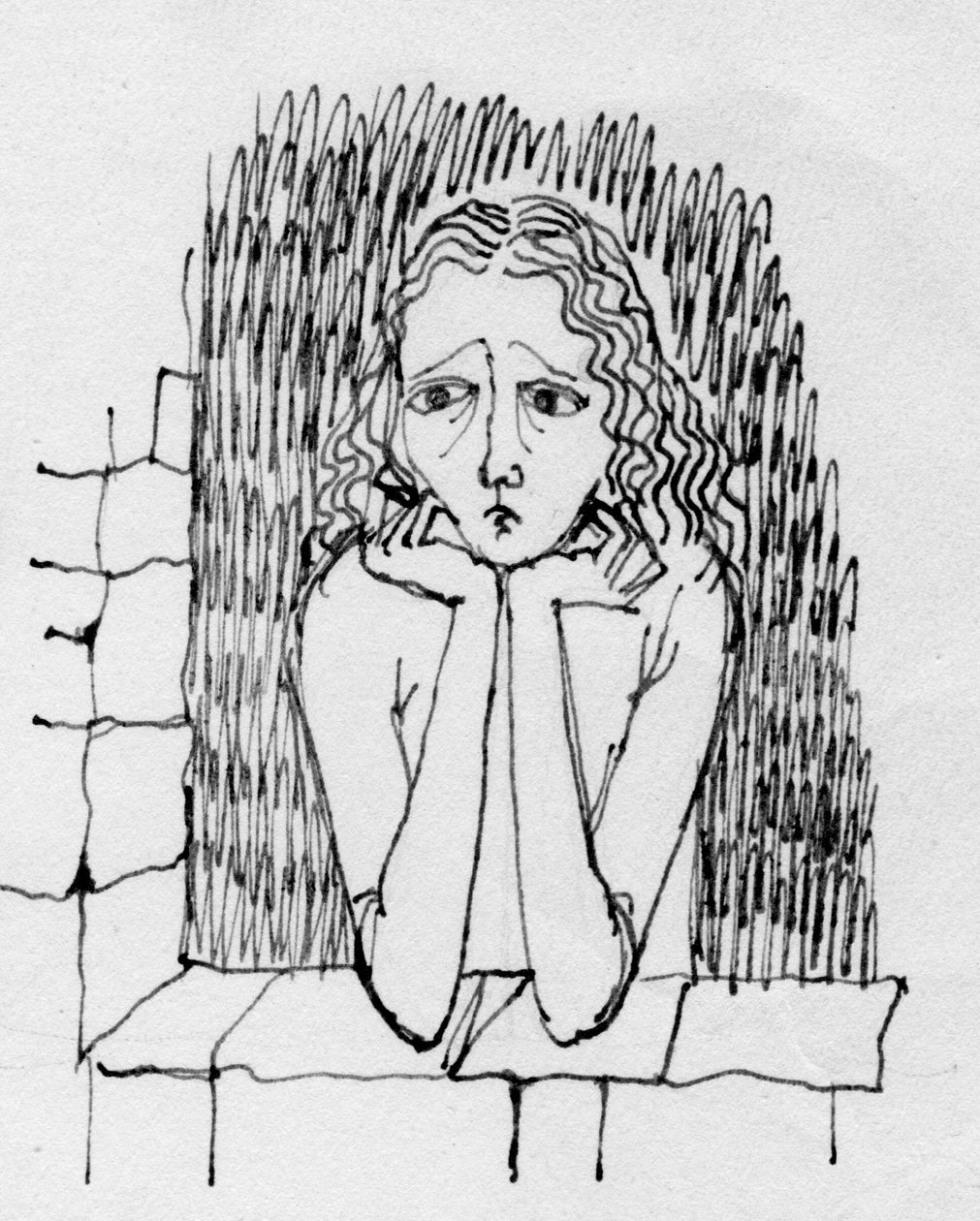 Endişeli kadın, c1950. by Shirley Markham