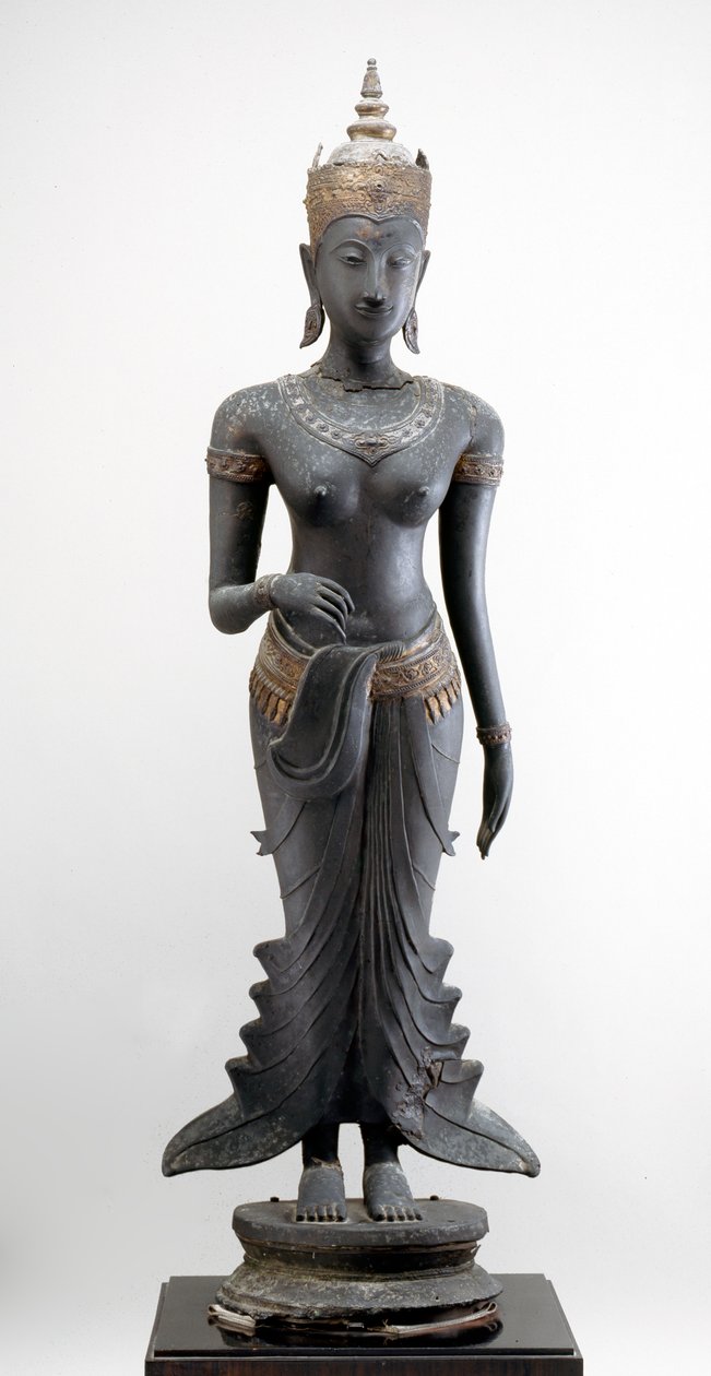 Ayakta Uma, Sukhothai stili (yaldızlı bronz) by Siamese School
