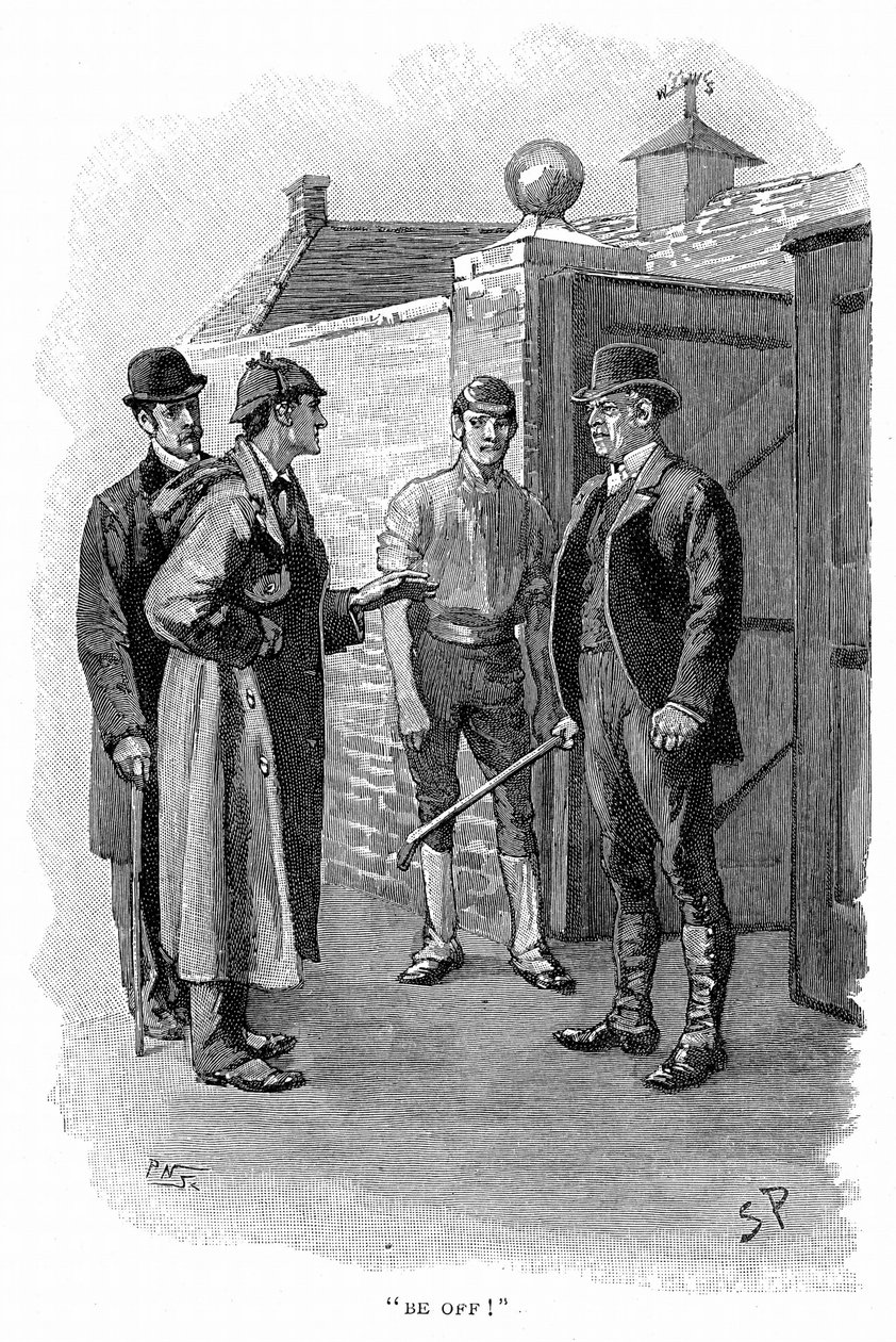 Sherlock Holmes ve Dr Watson araştırıyor by Sidney Paget