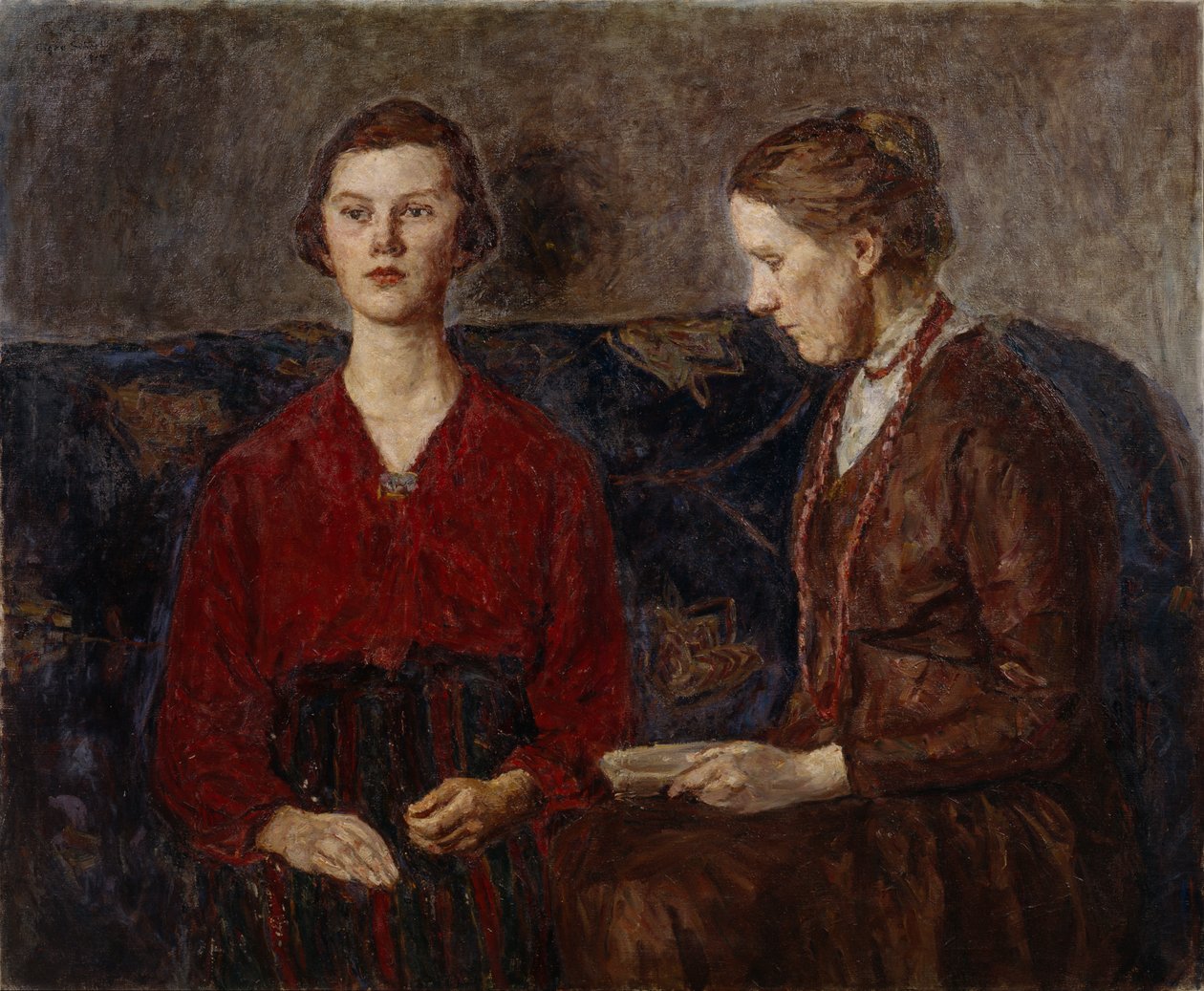 Anne ve kızı by Signe Scheel
