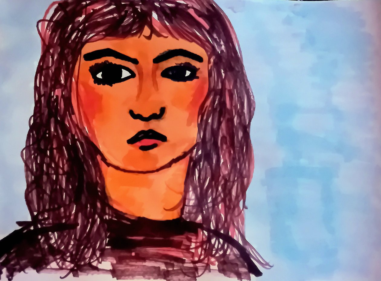 quot;Renkli ruh aynasıquot; taslağı by Silvia Martini