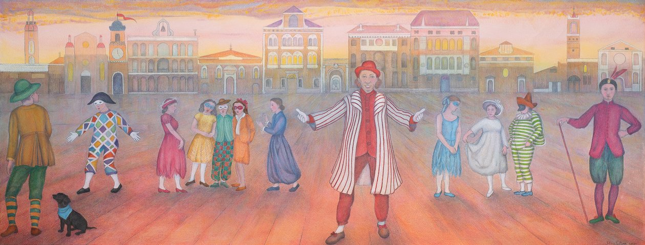 İşte, 2021 (renkli kalemler) by Silvia Pastore
