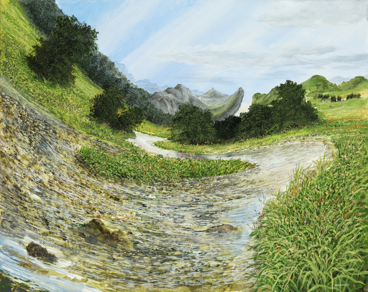 Gebirgsbach by Silvian Sternhagel