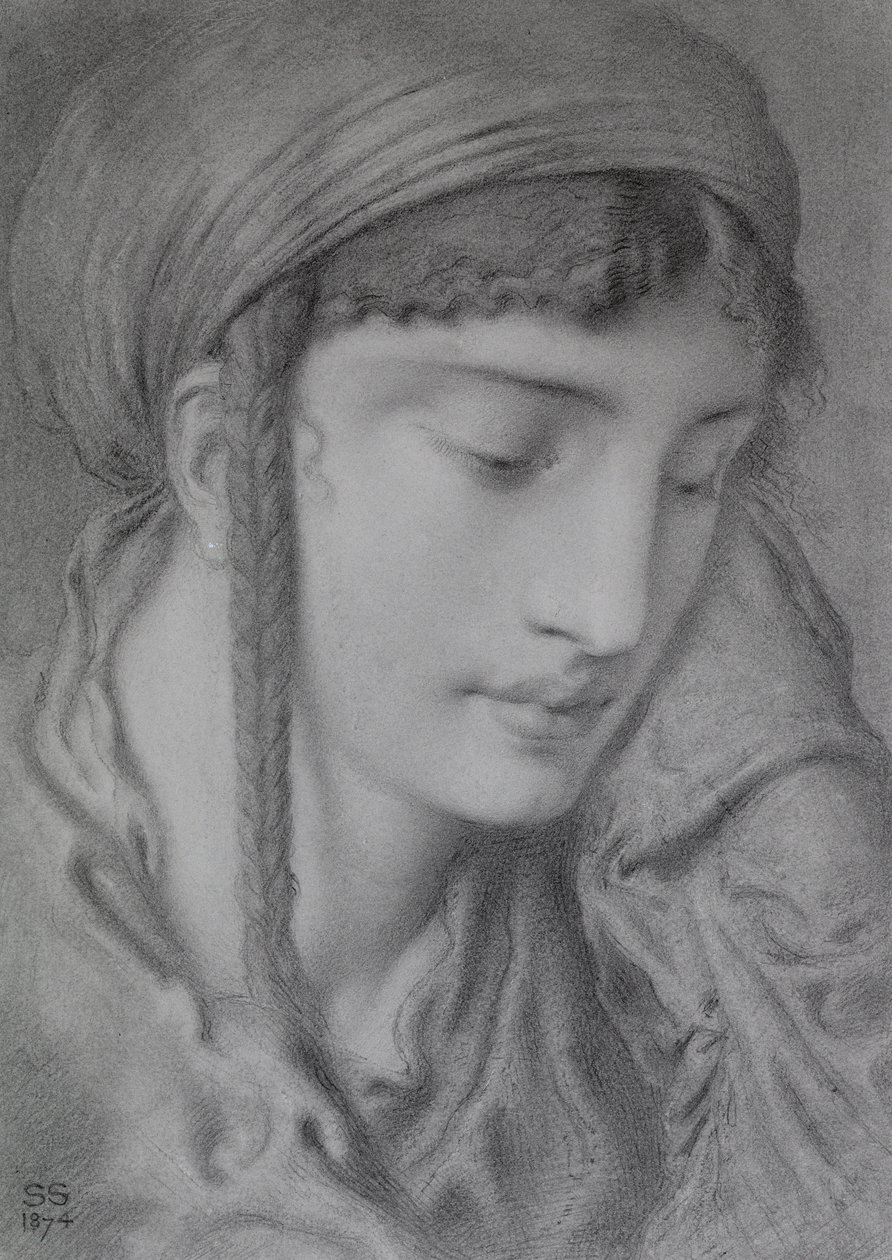 İbrani bir kız by Simeon Solomon