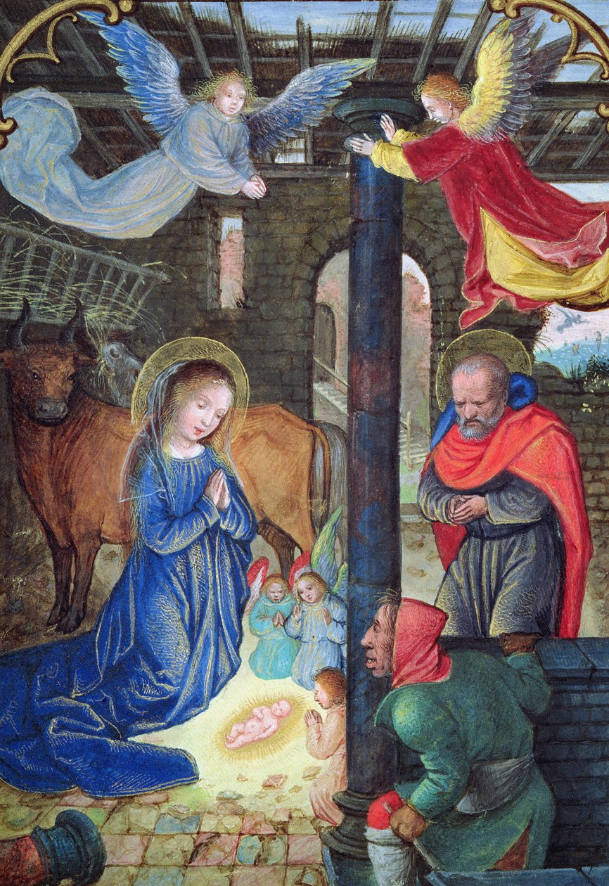 W.99 fol.18v The Nativity, c.1530 by Simon Bening