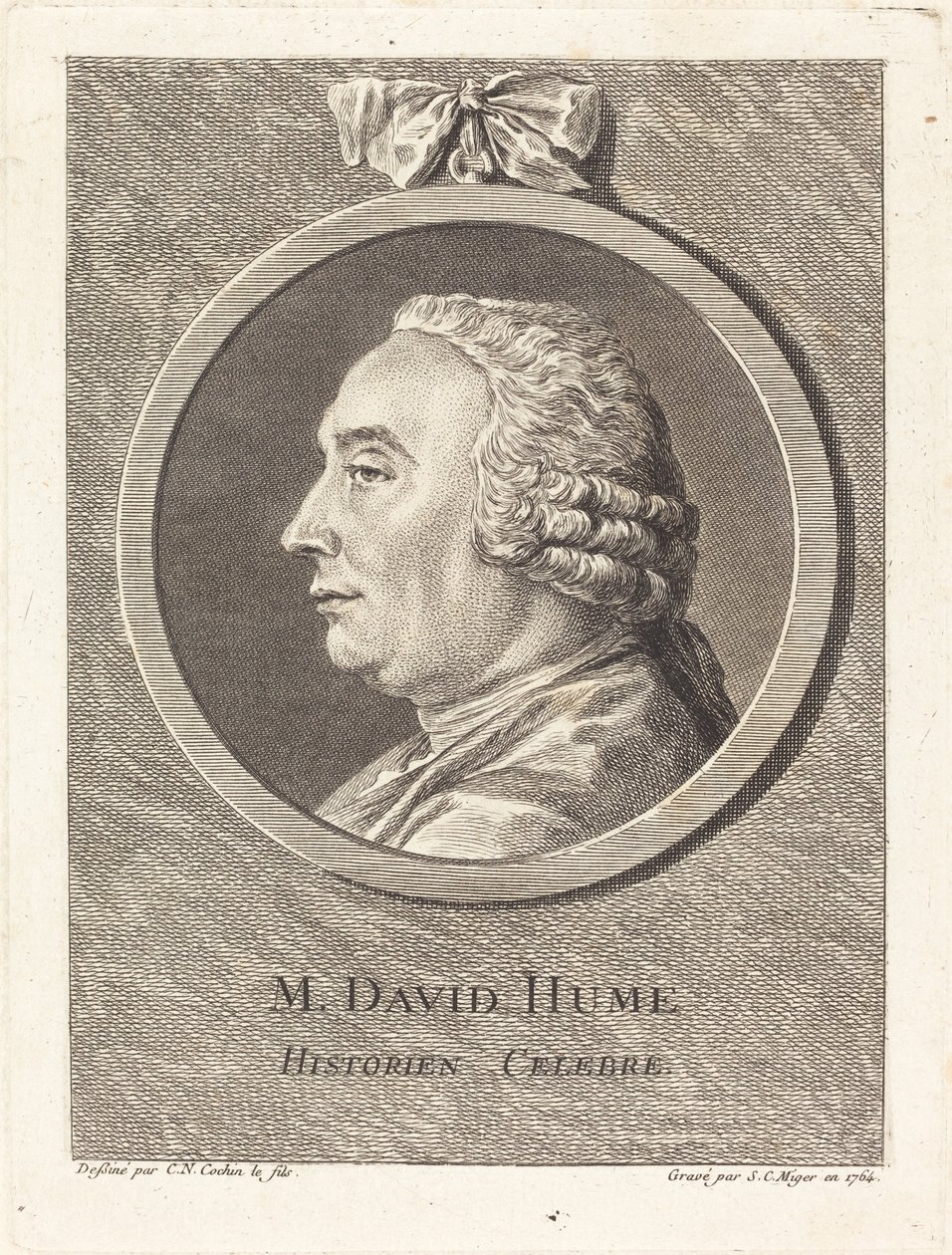 M. David Hume by Simon Charles Miger after Charles Nicolas Cochin II