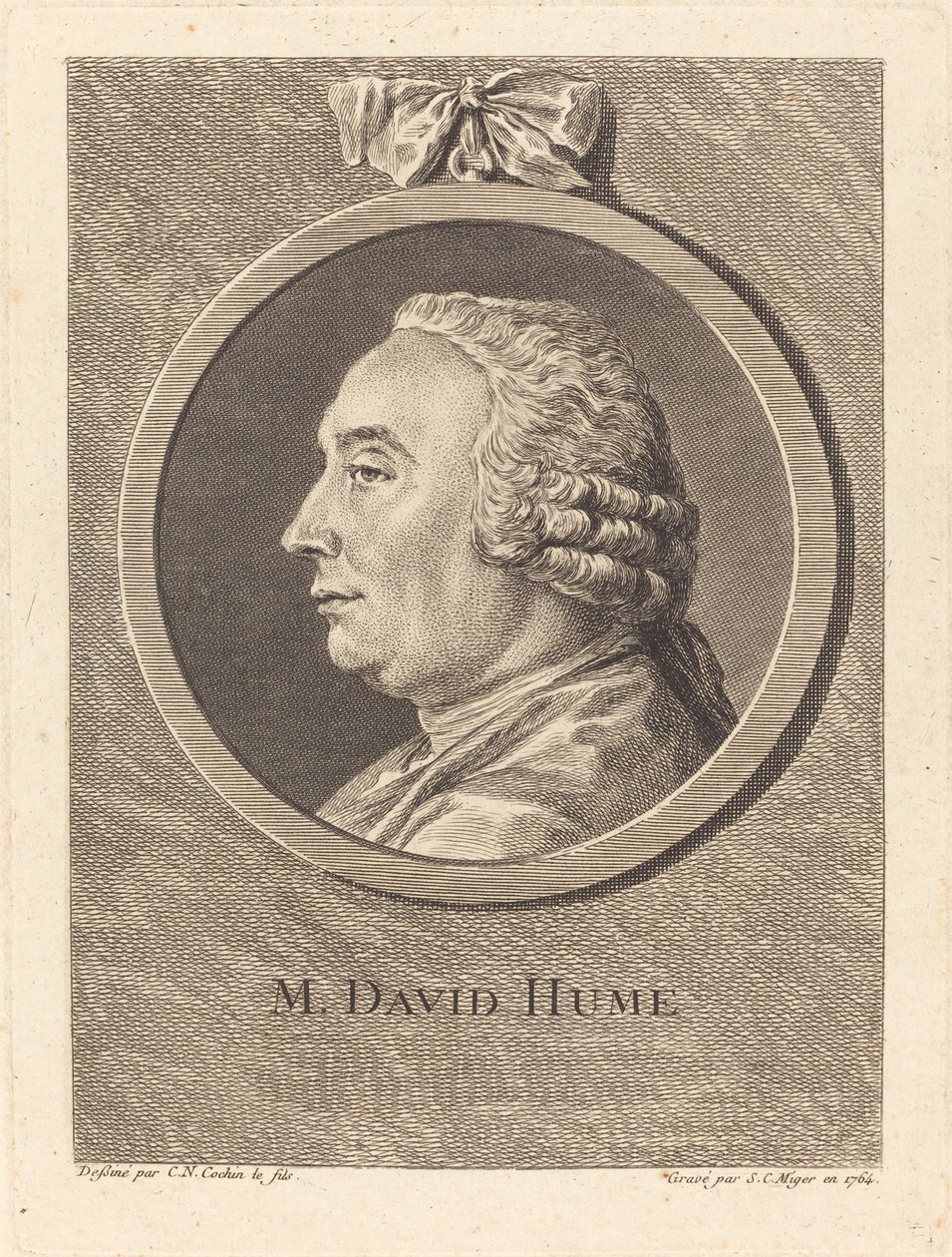 M. David Hume by Simon Charles Miger after Charles Nicolas Cochin II