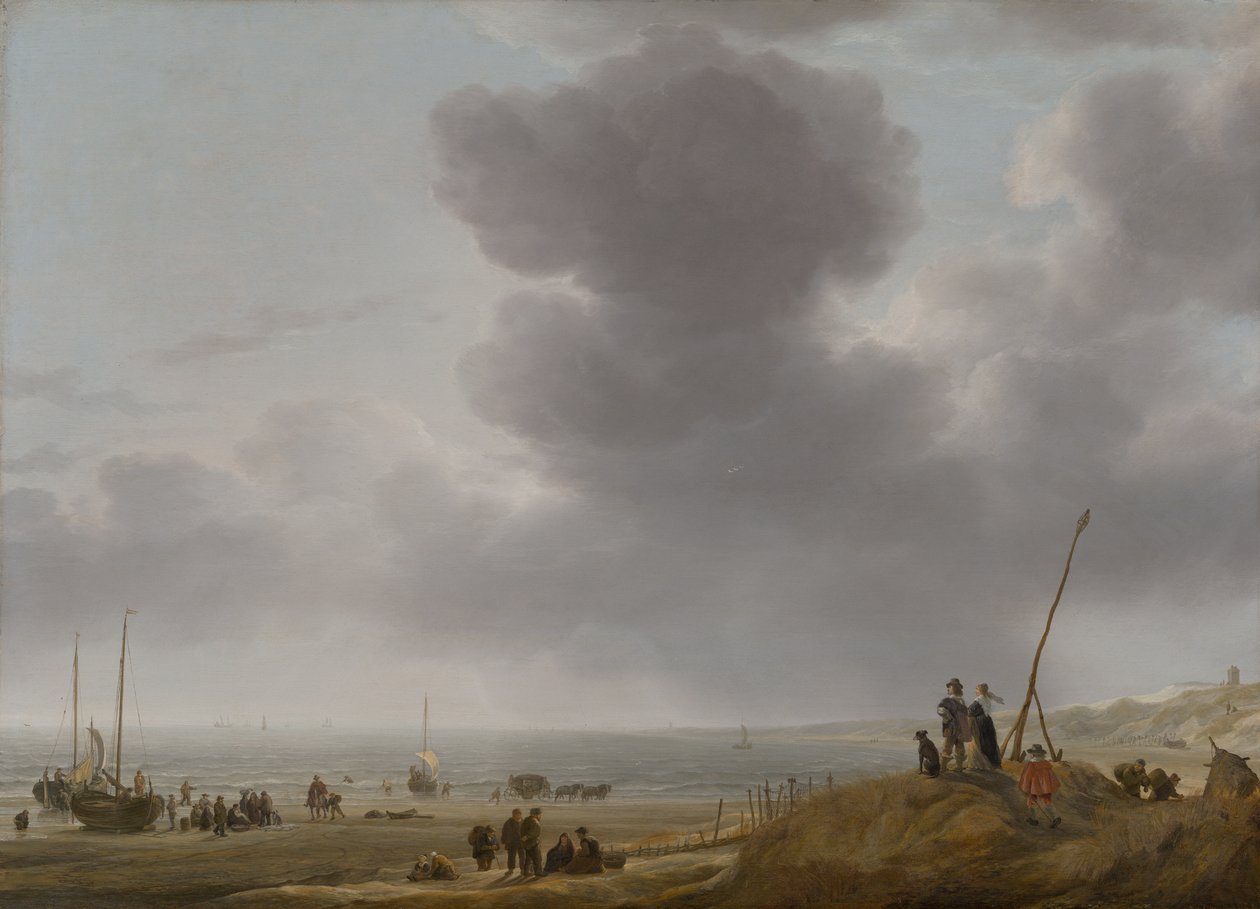 Sahil Manzaralı, 1643 by Simon Jacobsz. Vlieger