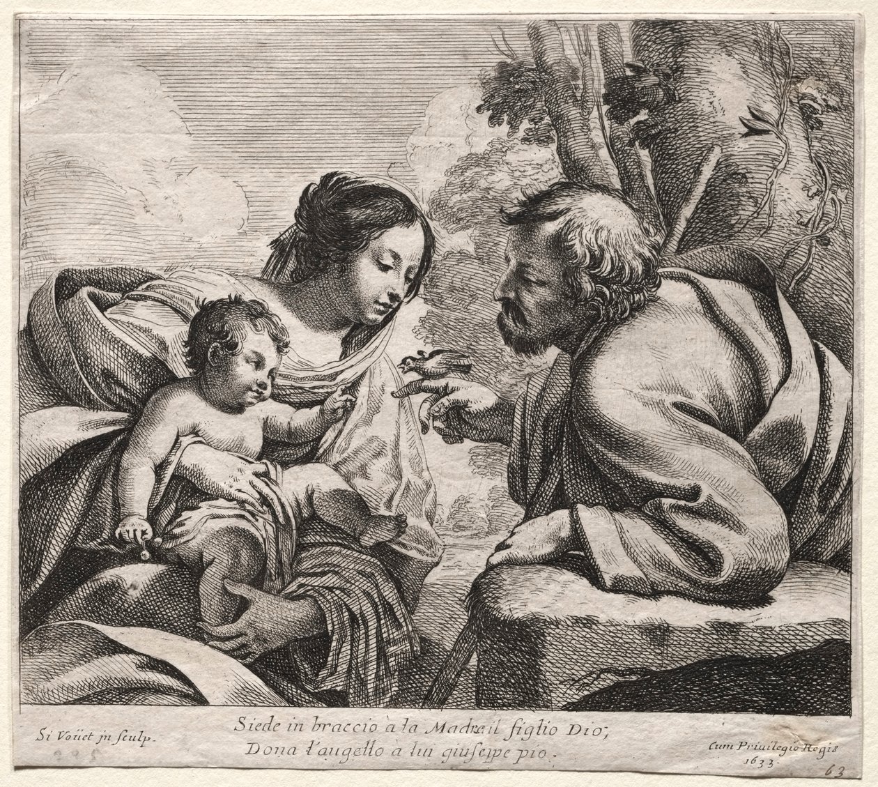 kutsal Aile by Simon Vouet