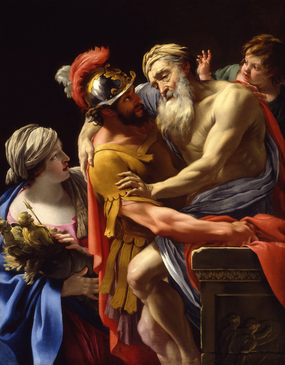 Æneas ve Truva'dan Kaçan Babası, 1635 dolayları by Simon Vouet
