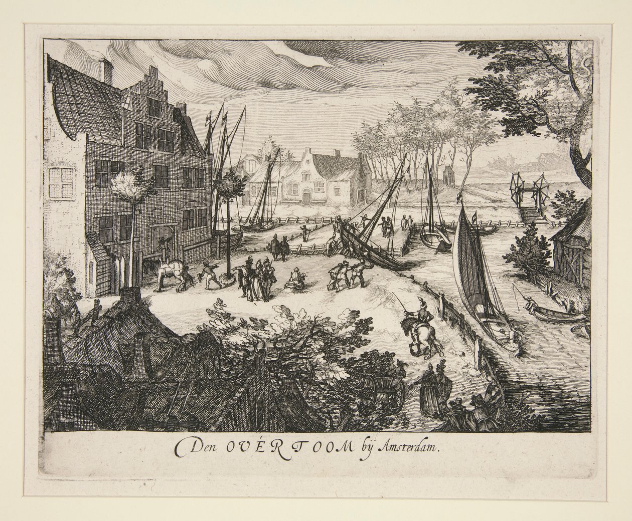 Amsterdam yakınlarındaki Overtoom by Simon Wynhoutsz Frisius