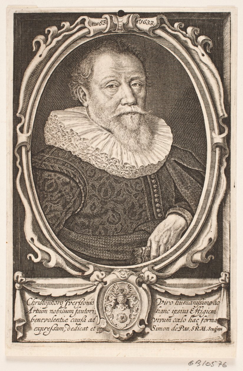 Christopher Iversen, kraliyet faiz memuru by Simon de Pas