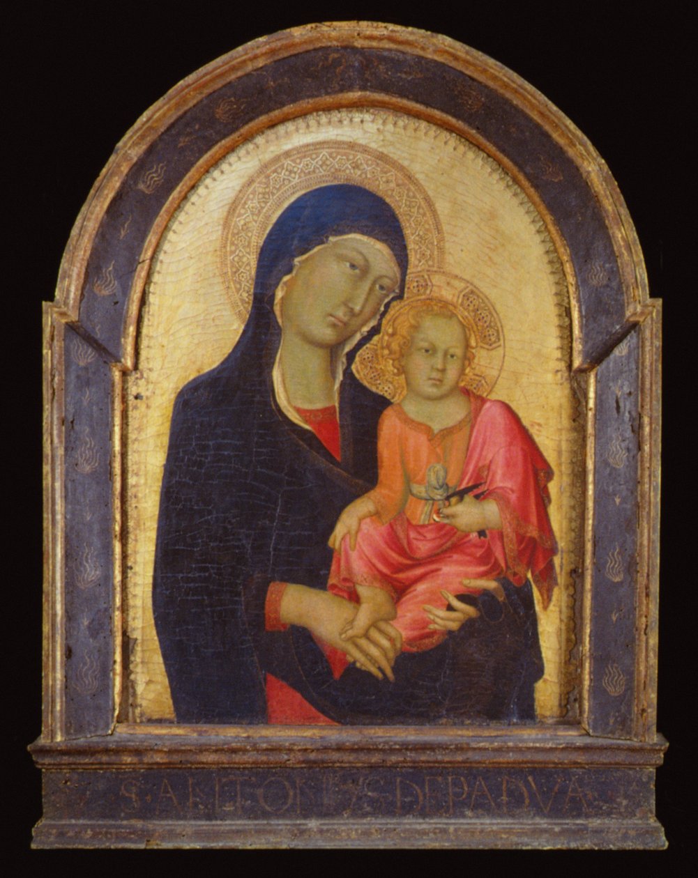 Meryem Ana ve Çocuk, c.1325-30 (kavak) by Simone Martini