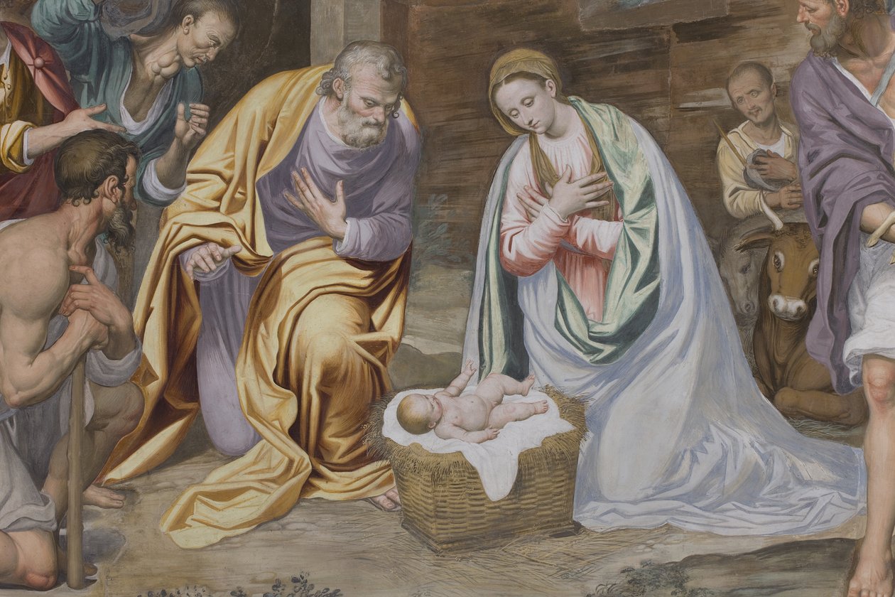 Çobanların Tapınması, 1578-82 by Simone Veneziano Peterzano