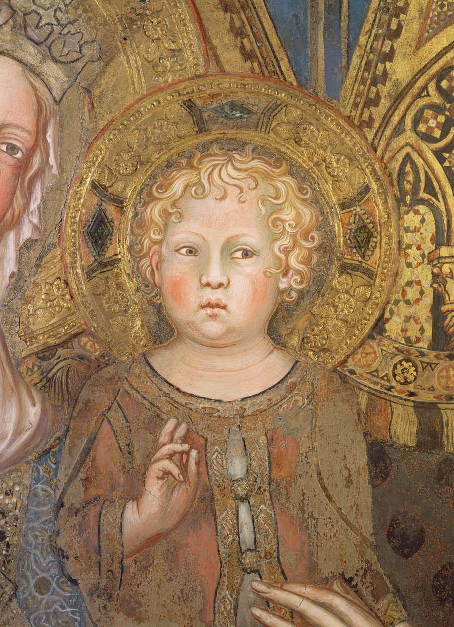 Maesta: Christ Child, 1315 (51591 detayı) by Simone Martini