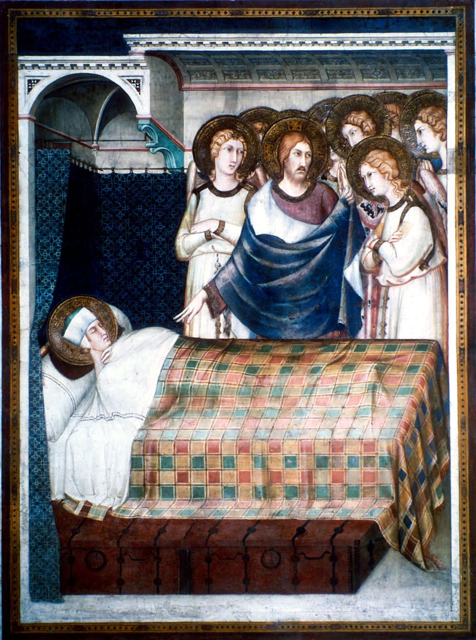 Aziz Martin Rüyası, 14. yüzyıl. by Simone Martini