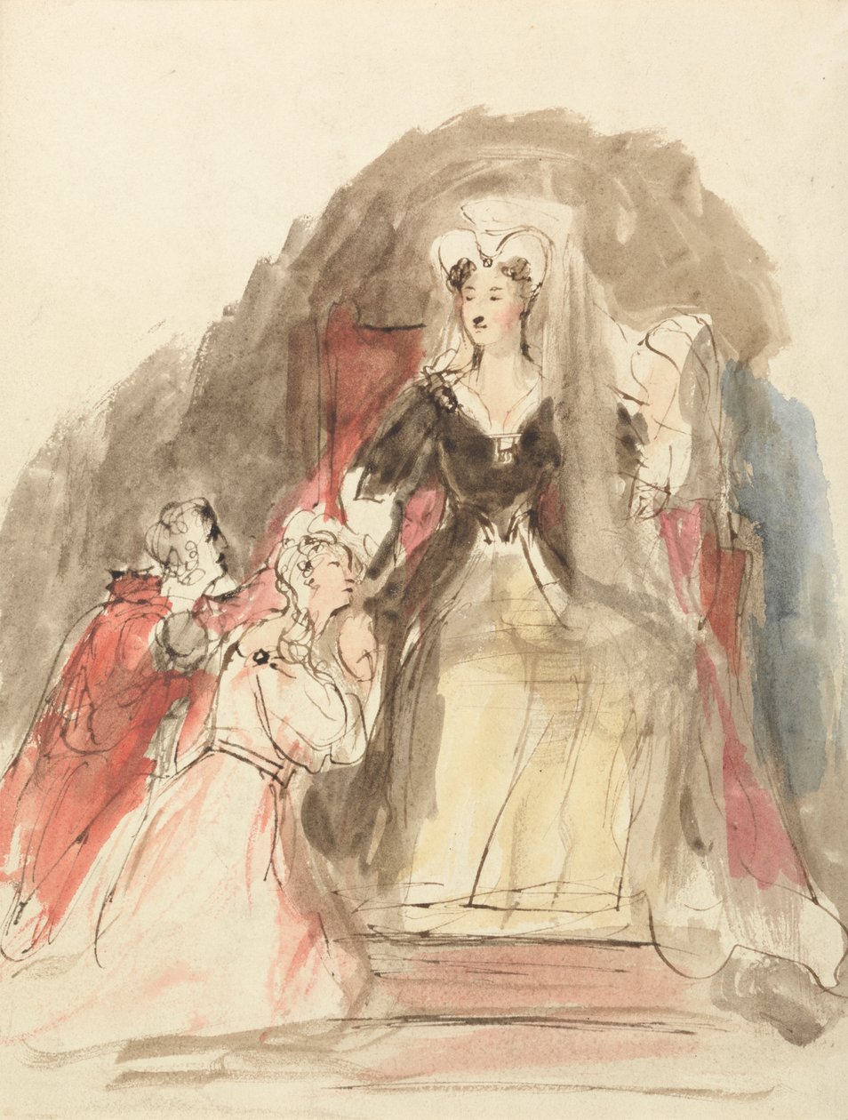 "The Abbot" filminden bir sahne by Sir David Wilkie
