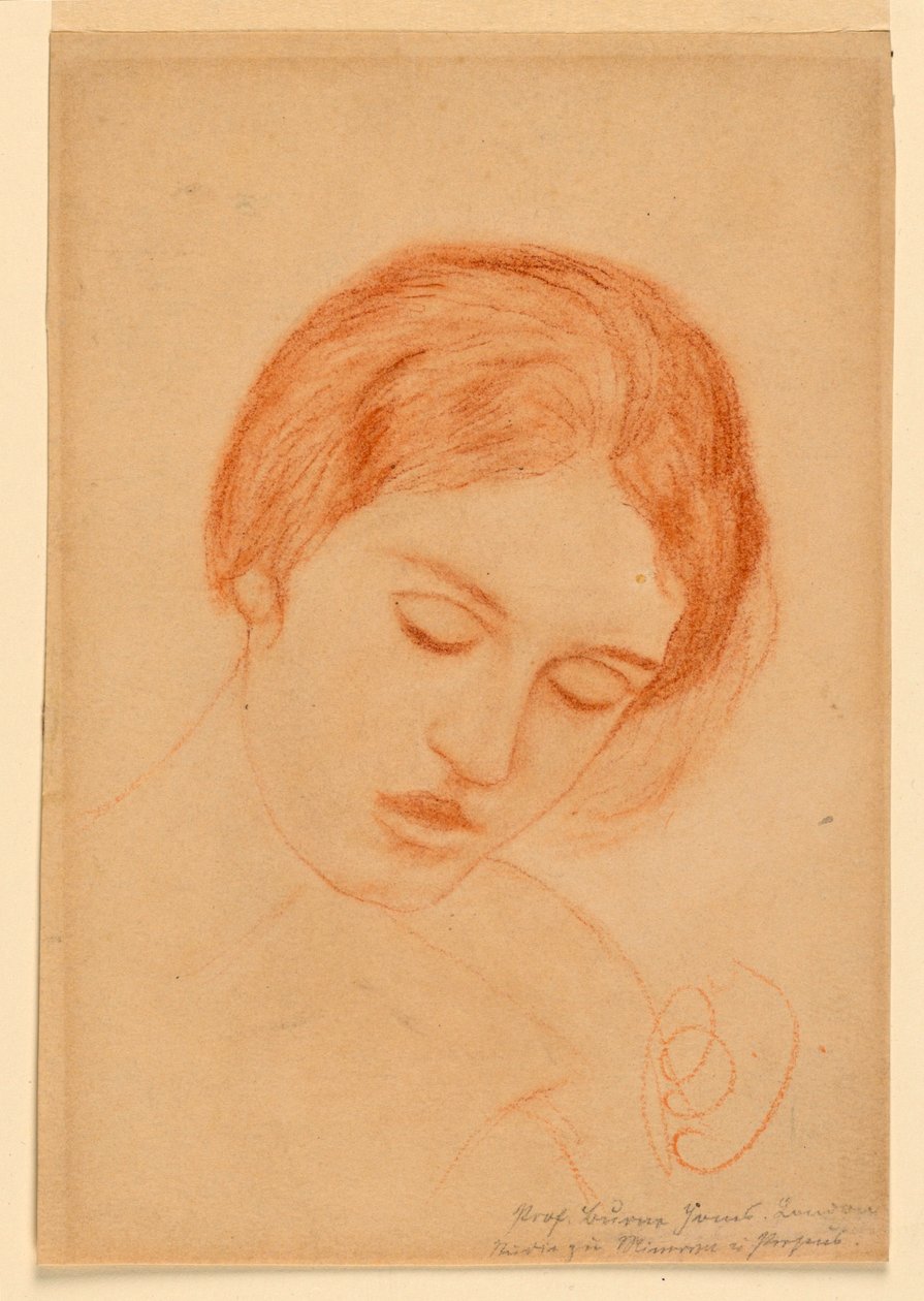 Bir Kadının Başı by Sir Edward Burne Jones
