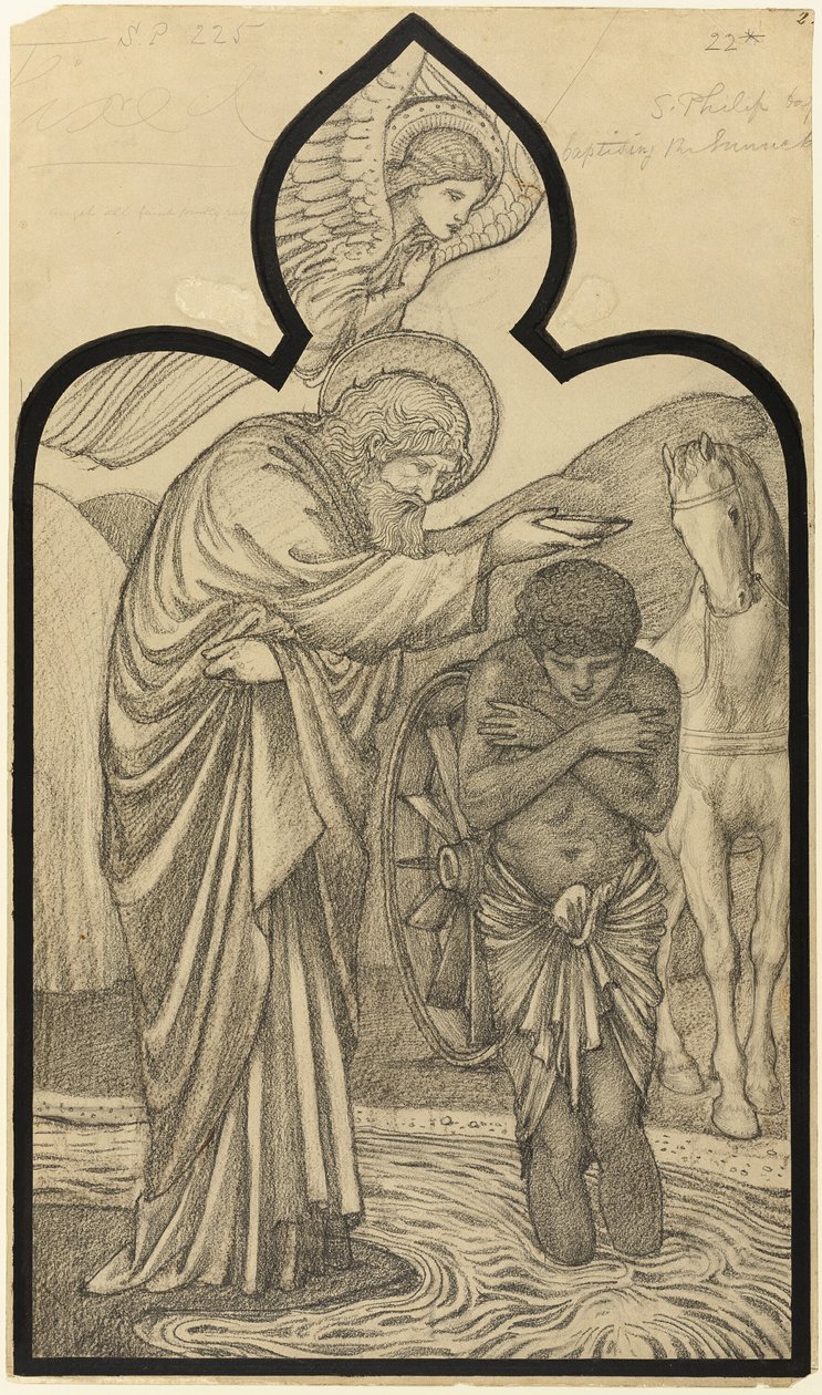 Hadımı Vaftiz Eden Aziz Philip by Sir Edward Burne Jones