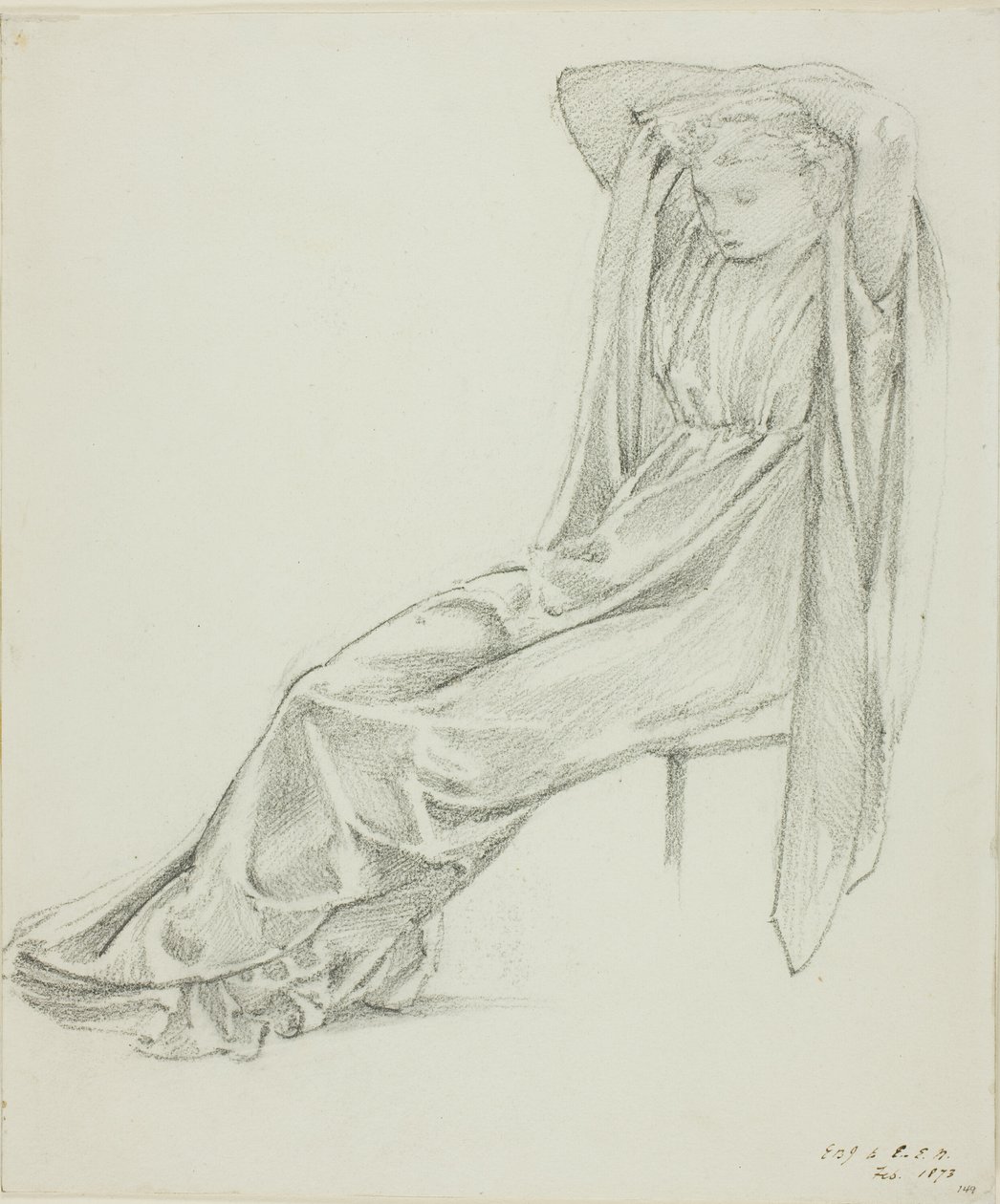 Oturan Kadın Figürü by Sir Edward Burne Jones