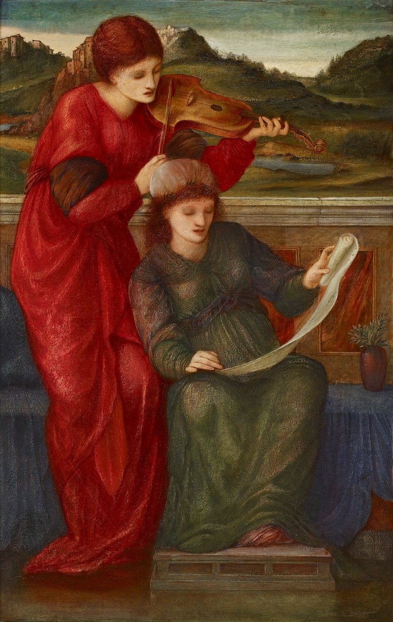 Müzik, 1877 by Sir Edward Coley Burne Jones