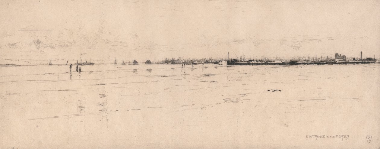 Mersey'e giriş by Sir Frank Short