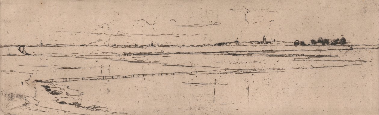 Uzaktaki Monnikendam Taslağı by Sir Frank Short