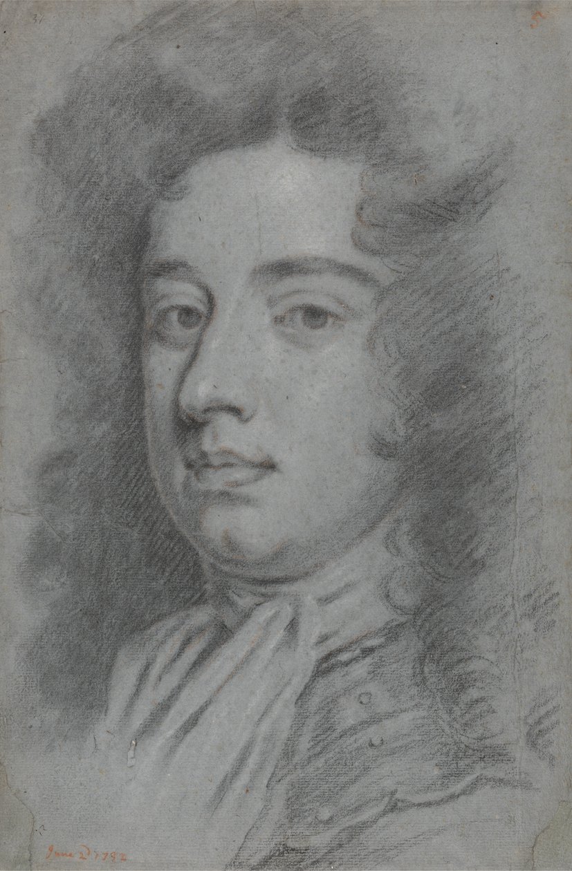 bir adamın kafası by Sir Godfrey Kneller
