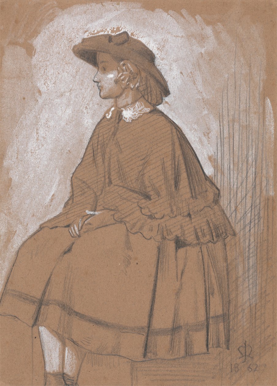 Bir Kızın Çalışması by Sir John Everett Millais